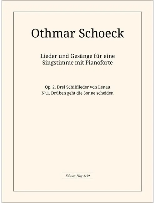 Drüben geht die Sonne scheiden op. 2/1